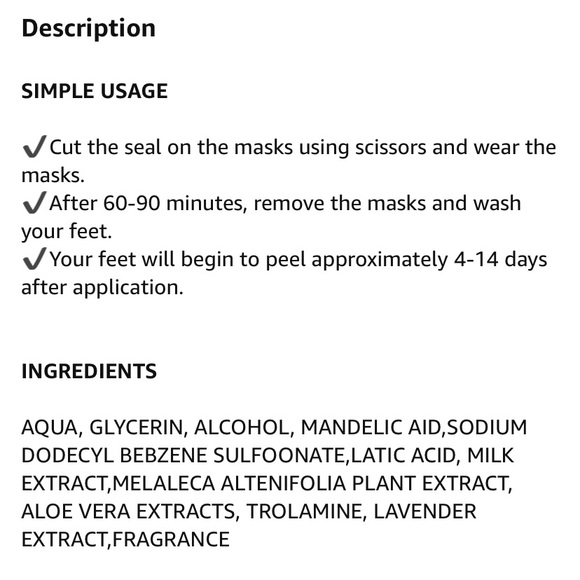New! Foot Peel Mask - Picture 5 of 5